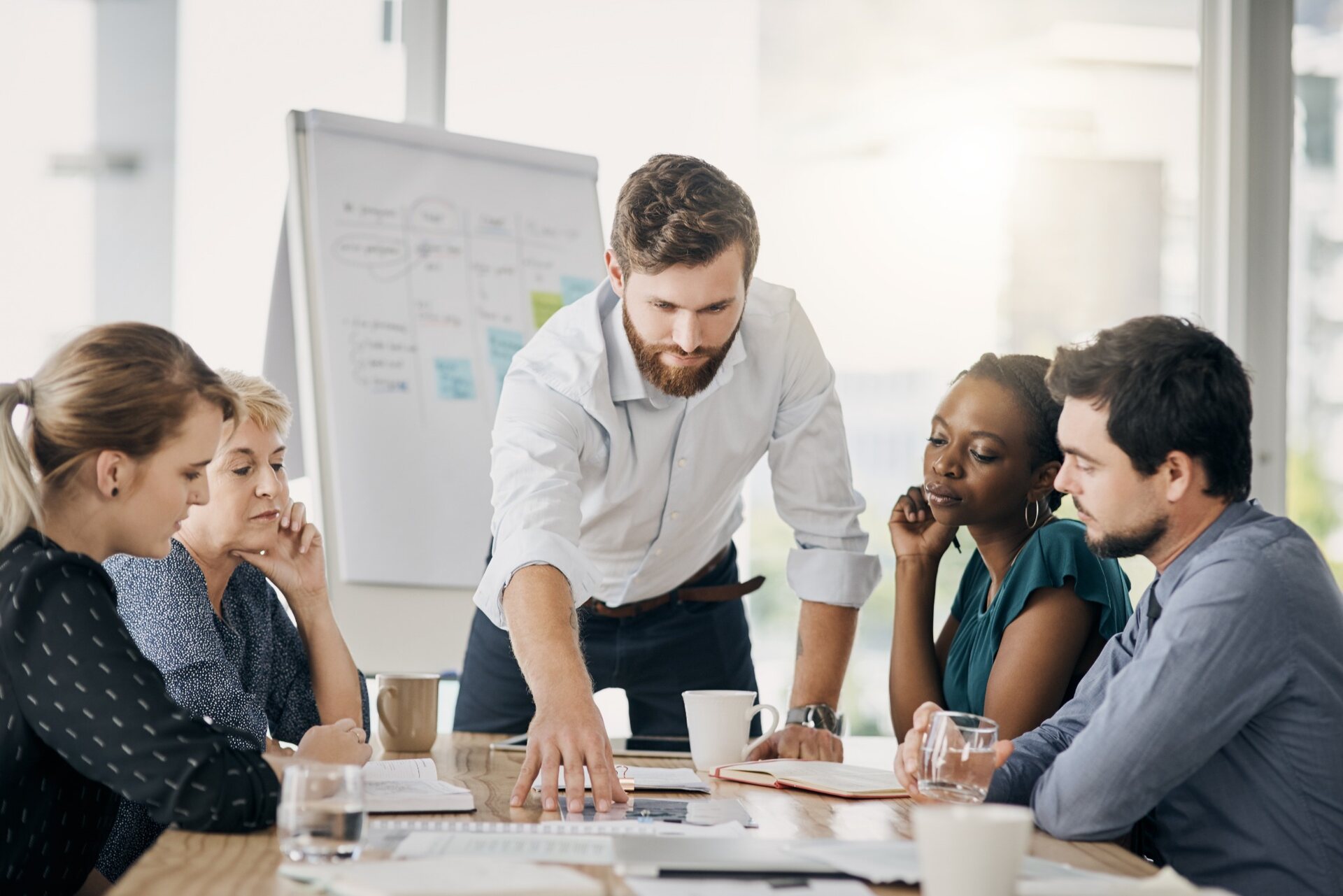 Projektteam bei der gemeinsamen Arbeit